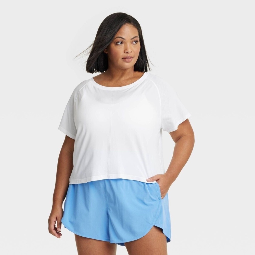 Women's Core Boxy Athletic T-Shirt - All in Motion White XXL